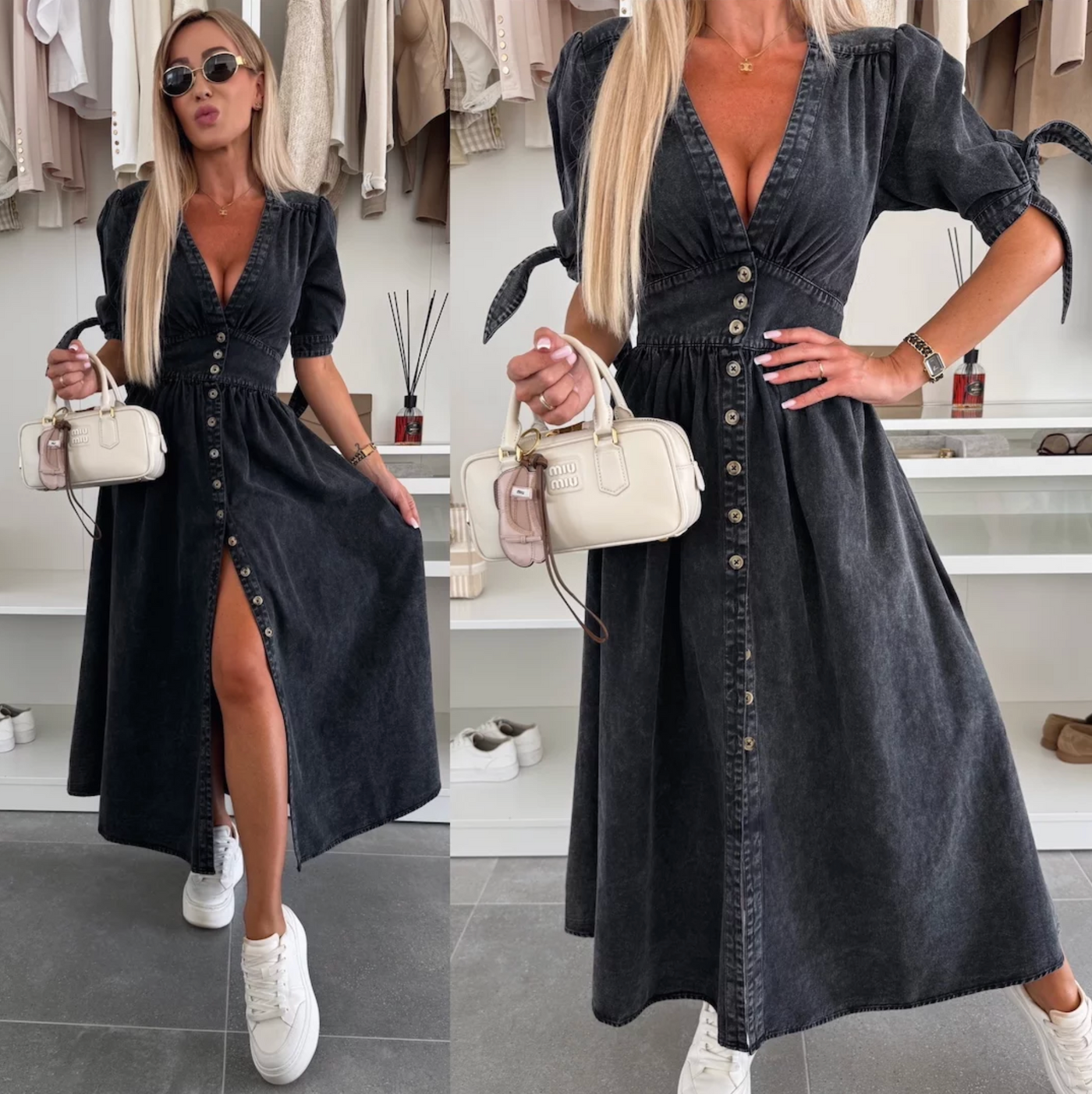 Ivanka | Strålande denimklänning