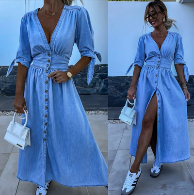 Ivanka | Strålande denimklänning