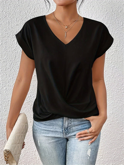 Cleo™ | Casual T-shirt med sweetheart-urringning