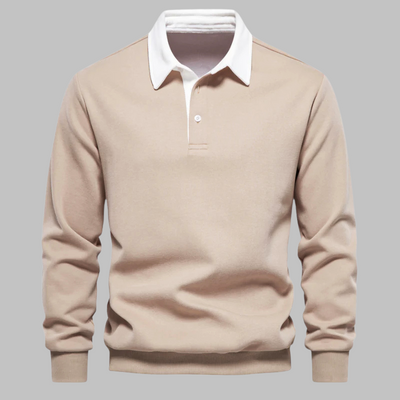 Stilren och bekväm polo-sweatshirt